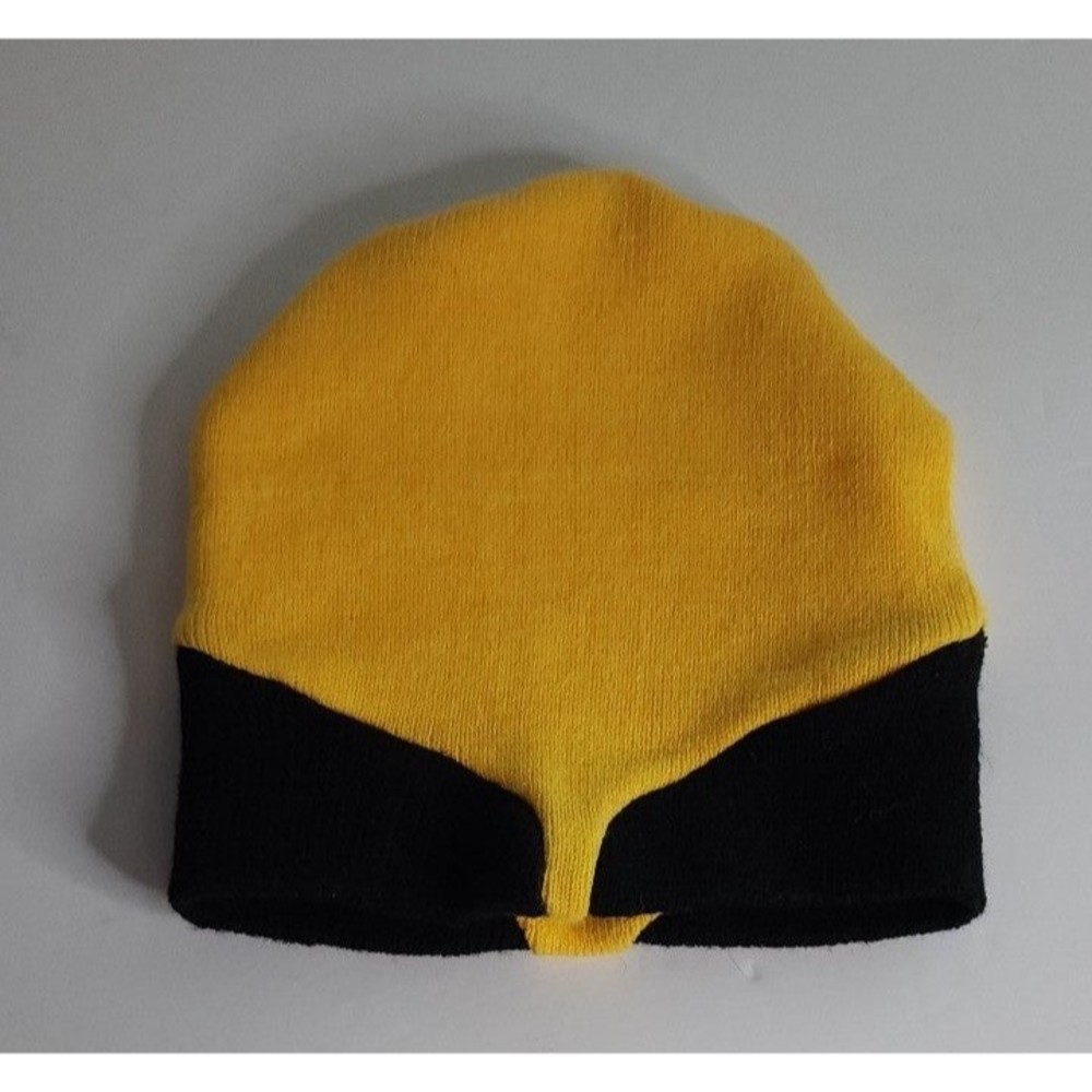 Marvel wolverine winter cap beanie yellow black